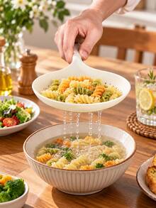 2pcs Skimmer Slotted Spoon, Frying Strainers, Slotted Spoon Hot Pot And Frying, Pot Strainer, Long Handle Kitchen Skimmer - Multicolor - View 9
