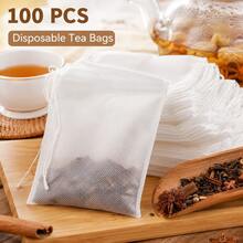 Tea Filter Bags, Empty Tea Bags With String, Disposable Tea Bags, Empty Tea Bags With String For Loose Leaf Tea, Spices, Coffee, Tea Accessories, Kitchen Utensils - Multicolor - View 10