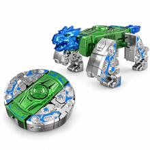 1pc Green Silver Blue Mecha Beast , Dual Form Transformable Mechanical Animal Toy, Cool Stress Relief Toy For Teen Collectors - Multicolor - View 3