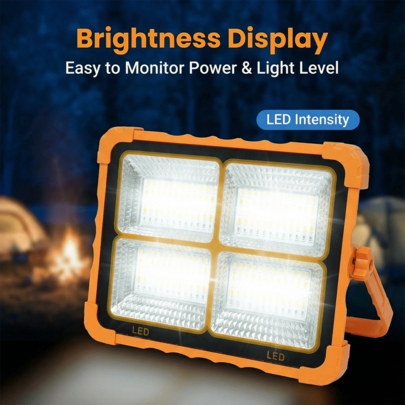 Solar Powered Portable Lantern Multi-Functional Camping Light Tent Market Stall Night Market Emergency Outdoor Light, 288 LED Rechargeable Handheld Solar Lantern For Camping Hiking Fishing Home Power Outage, Solar Lamp