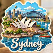Sydney Australia Fridge Magnet, A Harbor Journey By The Opera House And Bridge For Family Kitchen Travel Memories For All Metal Surfaces Throughout The Home - A - View 1