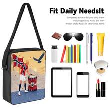 Football Player No. 9 2D Print 3 Pieces Set, Side Elastic Mesh Pocket Water Bottle Holder, Wide & Thick Breathable Adjustable Shoulder Strap, Nordic Fan Sports Style Commuter Travel Daily Storage Bag - Printed Bag - View 3