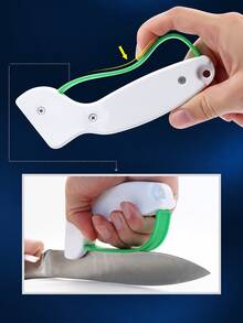 Manual Knife Sharpener, Portable Knife Sharpening Tool, Suitable For Kitchen Knives, Folding Knives And Outdoor Knives, Handheld Portable Knife Sharpener, Ultimate Knife Sharpening Tool, Popular Outdoor Essential - A - View 7
