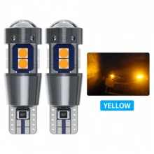 2pcs High Quality T10 LED W5W Car Interior Lights CANBUS Error-Free 3030 SMD Super Bright Side Marker Parking Lights 12V Car Bulbs - A - View 8