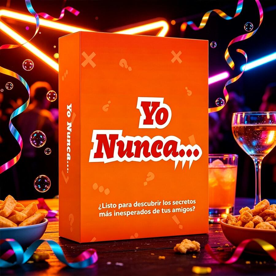 Yo Nunca Party Card Game, Fun Icebreaker Game For Friends Gathering, Perfect For Halloween & Christmas Night Party, Great Holiday Gift For Adults, 55 Spanish Cards For Game Night - View 1