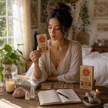 Tarot Of Marseilles Tarot Card Game, Tarot Cards + Oracle Cards Set - Yellow - View 4