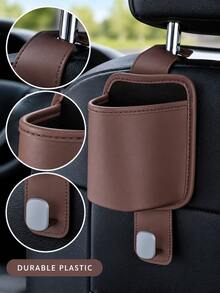 Multifunctional Car Seat Back Hook, 2-In-1 Car Hook And Cup Holder, Car Interior Accessory, Rear Seat Clip-On Beverage Holder Organizer, Universal Car Seat Back Cup Holder, Car Interior Supplies, Hidden Multifunctional Storage Hook For Rear Seat, Thickened Design - Multicolor - View 4