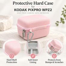 Hard Case For PIXPRO WPZ2 Camera, Pink Carrying Case With Mesh Pocket - View 7