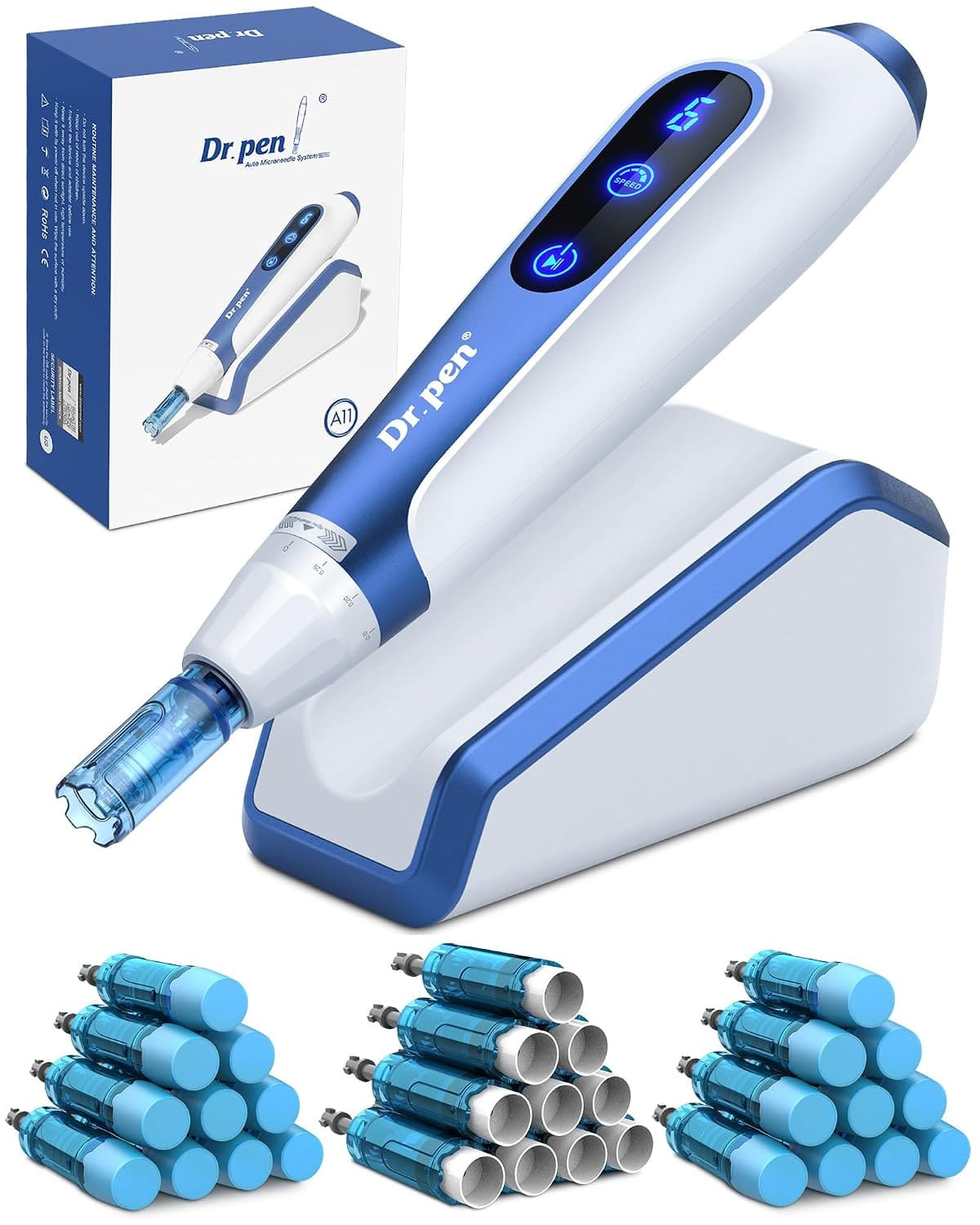 Dr.Pen A11 Microneedling Pen, With 2/8/30 Needles, For Home Use