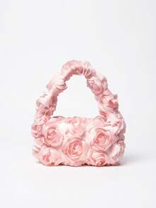 Glizzene (Random Pattern)Floral Pop, Gala Night, Party Outfits, Prom Bag, Prom Accessories, Wedding Items Gifts - Baby Pink - View 1