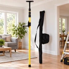 2.8m Laser Leveling Telescoping Pole, Adjustable Mounting Pole For Rotary & Line Lasers – Extendable Bracket For Construction, Ceiling, Wall, DIY, Home Renovation & Surveying - 2.8m - View 3