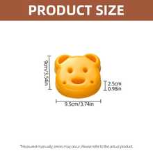 1/2Pcs Bear Shape Sandwich Cutter, Plastic Bread Toast Cutting Mold, DIY Food Cutter For Kids School Bento Box, Picnic, Family Breakfast, Snacks, Christmas Birthday Party Food Decoration - View 4