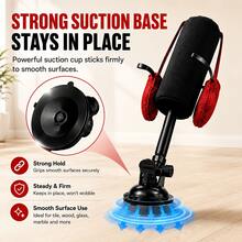 2pcs Cat Boxing Punching Bag Interactive Toy, Suction Cup Base With Adjustable Height, Elastic Rebound Fun Cat Teaser Design, Suitable For Indoor Floor, Tile, Glass And Other Smooth Surfaces, Accompany Cats Daily Pushing, Scratching And Pouncing Interactive Play, Easy Installation Pet Supplies - View 7