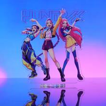 Hasbro KPop Demon Hunters Standee,RUMI,Zoey,Jinu,Bobby,DEPRY, 2D Double-Sided Film Acrylic Stand, Desktop Decor, Car Ornament - A - View 5