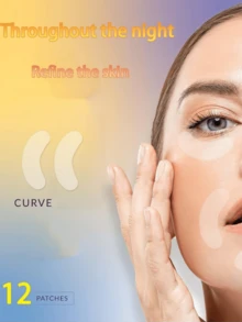 Facial Patches, Overnight Use Facial Smoothing Patches, Designed For Facial Contours, Suitable For Forehead, Between Eyes, Around Mouth, Lips And Eye Areas - Multicolor - View 1
