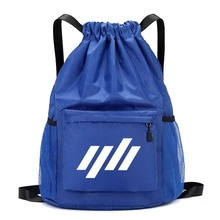 1pc Multi-Color Drawstring Backpack, Basketball Bag, Multi-Function Storage Bag, Swimming, Fitness, Sports, Yoga, Travel, Cycling, Training, Large Capacity, Lightweight, Unisex Student - Sports Backpack - View 10