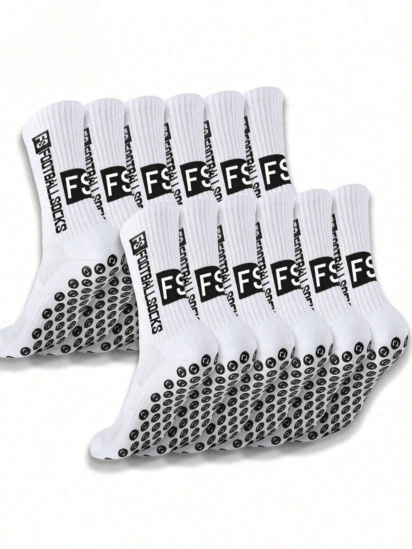 1/3/6 Pairs Men's Soccer Socks, Thick Fleece Long Tube Couple Anti-Slip Socks, Durable Sports Socks, Autumn Style - Multicolor - View 1