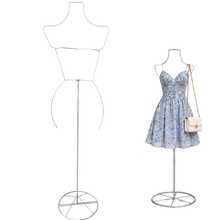 Silver Silhouette Wire Display With Woman Base - Silver - View 1