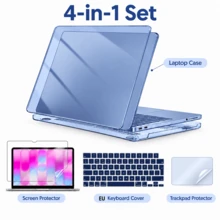 NEO 4-In-1 Full Body Protection Kit, Anti-Yellowing Crystal Clear Hard Shell Laptop Case, Dust-Proof Silicone Keyboard Cover, High-Definition Bubble-Free Screen Protector, Anti-Fingerprint Trackpad Film, Slim Fit Precise Cutouts Scratch-Resistant Shockproof Protective Case - View 15