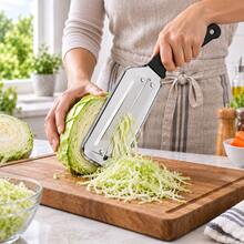 1-2pcs Stainless Steel Double Blade Vegetable Peeler, Wide Kitchen Slicer, Suitable For Cucumber, Carrot, Zucchini And Potato, Black/Red Handle, Handheld Vegetable Preparation Tool - Multicolor - View 3