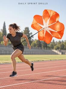 Running Speed Training Parachute Resistance Sprint Chute For Soccer Basketball Track Field Explosive Power Stamina Builder Portable Outdoor Workout Gear With Adjustable Strap For Adult Athletes - Multicolor - View 6