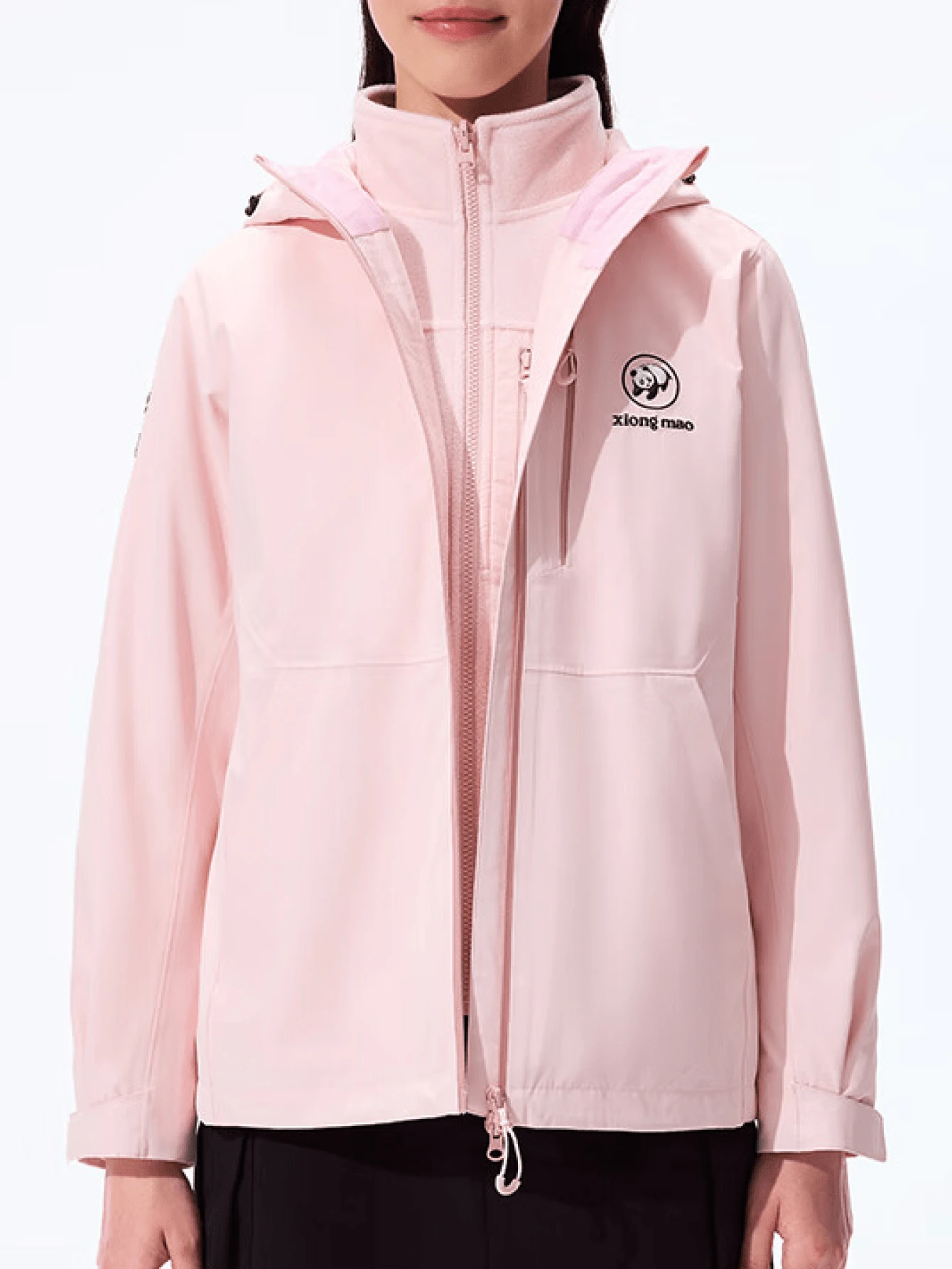 CAMEL CROWN Jaket Ski Wanita Tahan Air 3 In 1 Mantel Musim Dingin dengan Lapisan Dalam Bulu Domba Hangat Tahan Angin untuk Salju, Aktivitas Luar Ruangan, dan Mendaki - Bubuk es es - View 1