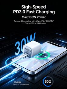 anker Durable Type-C Fast Charging Cable, Anti-Damage Charging Protection, Tear Resistant Strong Cable Body, Intelligent Current Matching, Universal For Home And Office Use, A875 - Black - View 7