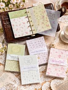 (50 Lembar Per Kemasan) Kertas Bahan Cetak Motif Bunga Segar Kecil, Bahan Non-Perekat untuk Latar Belakang Buku Catatan, Pesan Origami Buatan Tangan DIY, Kertas Dekorasi Dinding Latar Belakang Buku Catatan, Aksesoris Alat Tulis, Hadiah - Beraneka warna - View 9