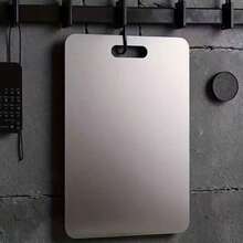 High-Quality 1/3 Set Premium Stainless Steel Cutting Board – Double-Sided Steel Material, Smooth Surface, Suitable For Kitchen And Restaurant Use, Durable And Easy To Clean, Perfect For Cutting Fruits, Vegetables And Meats, Kitchen Essential | Modern Kitchen Utensils | Durable Cutting Board, Kitchen Cutting Board, Kitchen Chopping Board, Kitchen Utensils, Kitchen And Home Supplies, Kitchen Chopping Board, Kitchen Accessories - Multicolor - View 2