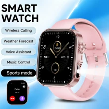 2.01-Inch HD Smartwatch (Call/Answer) Unisex, Wireless Calling And Multiple Sports Modes, Weather Forecast, AI Voice Control, Music Playback Control, Camera Control, Compatible With IOS And Android Phones. - View 9