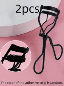 Portable Eyelash Curler With Silicone Pad, 2pcs Black Eyelash Curler With Comb, For Curling And Shaping, No Damage To Eyelashes, Eyelash Lift, Big Eye Effect, Suitable For Daily Makeup And Curling Eyelashes - Black - View 8