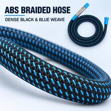 3/5/10/15/20m Braided Car Wash Hose With 2-Mode Stainless Steel & ABS Spray Nozzle, G1/2 Thread Garden Cleaning Water Hose - A - View 3