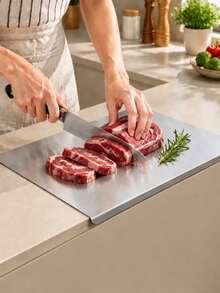 Thickened Stainless Steel Cutting Board Fruit Board Chopping Board Commercial Large Size Multi-Functional Multi-Scenario Use Kneading Mat Baking Mat Christmas Halloween Baking Tools - View 13