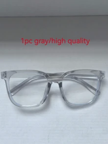 3 Pairs/Sets Unisex Glasses - Fashion Campus Style, Transparent Black Frame, Face-Flattering Design - A - View 13