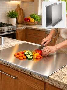 Thickened Stainless Steel Cutting Board Fruit Board Chopping Board Commercial Large Size Multi-Functional Multi-Scenario Use Kneading Mat Baking Mat Christmas Halloween Baking Tools - View 2