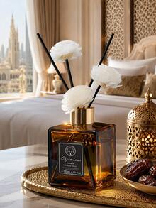 1pc Lavender Flameless Aromatherapy Set, Flameless Diffuser Set, Essential Oil Evaporative Diffuser, Nordic Style Flameless Reed Diffuser Set, Long-Lasting Fragrance Essential Oil Diffuser, Home Fragrance Air Freshener And Deodorizer, Suitable For Bedroom, Bathroom, Living Room, Office And Hotel, Thanksgiving, Halloween, Christmas Gift - Multiple B - View 1
