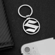 3D Metal Car Logo Keychain Badge Emblem Key Chain Rings For Suzuki Swift Vitara Jimny Samurai Access Bandit Hayabusa Accessories - A - View 5