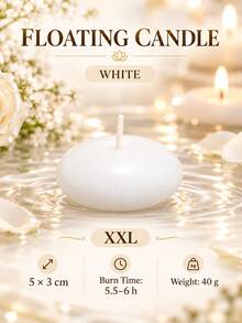 100/50/30/20/10/6/1pc Floating Candles, Scented Candles, Floating Balloons, Wedding Decoration Candles, Suitable For Hotel Candles, Floating Wax, Tea Candles, Romantic Wedding Candles, Round Table Centerpiece Decoration Candles - Multicolor - View 16