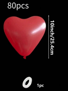 10-200Pcs 10" Heart Shape Latex Balloons, White Red Pink Blue Balloons For Engagement, Confession & Outdoor Photo Props - Multicolor - View 8