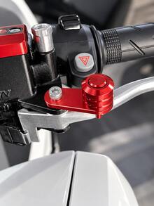 Motorcycle Brake Handle Lock, CNC Aluminum Alloy Parking Lock Bracket, Universal Brake Handle Clamp, One-Click Parking Lock Device, Suitable For Scooter, Dirt Bike, ATV Motorcycle Accessories, Handlebar Brake Support, Compact Metal Upgrade Part - A - View 5