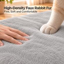 Winter Warm Plush Dog Mat, Dog Bed, Cat Bed, Silky Soft Plush, Anti-Slip Bottom, Indoor Floor Dog Crate Pad, Suitable For Large, Medium, Small Dogs And Cats, Multiple Sizes Available - Grey - View 4