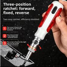 14-In-1 Ratchet Screwdriver Set, Multi-Function Odd-Shaped Bits, Home Repair Tool Kit - Multi-color - View 4