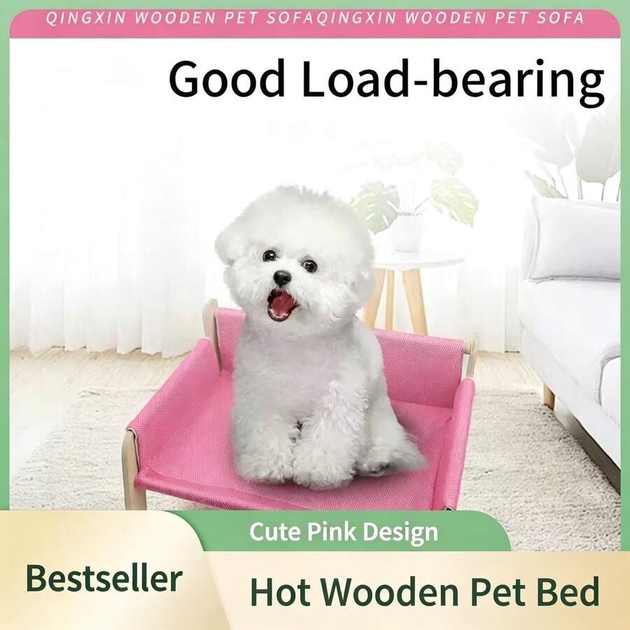 1pc In Stock Natural Wood Cat Sofa, Cat Scratching Board, Cat Lounge Chair, Simple All Season Universal Sofa, Anti-Scratch Cat Furniture - Multicolor - View 1
