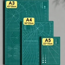 1pc A5/A3/A4 Multi-Function Carving Mat, PVC Material Double-Sided Cutting Board, Art Carving Board, Waterproof Durable Cutting Mat - A - View 1