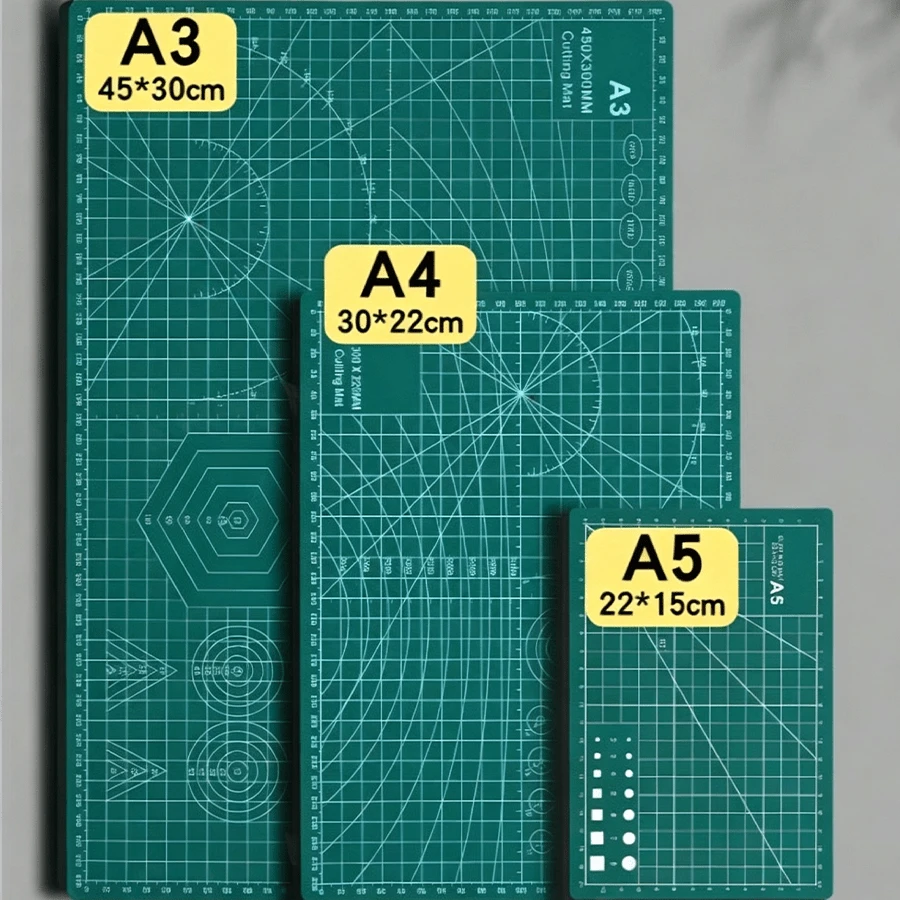 1pc A5/A3/A4 Multi-Function Carving Mat, PVC Material Double-Sided Cutting Board, Art Carving Board, Waterproof Durable Cutting Mat - A - View 1