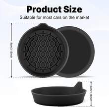 Premium Black Thickened Car Armrest Pad, Ultra Soft & Comfortable, Essential For Road Trips. This Soft & Comfortable Armrest Pad Provides A Great Driving Experience, Relaxes Your Arms, And Is Easy To Install. Suitable For Rear-Opening Armrest Boxes - Multicolor - View 7