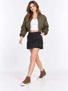 Converse 1970s Vintage Casual Leather Non-Slip Lightweight High-Top Sneakers Unisex Olive Green - Olive Green - View 8