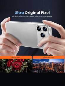 CASECOPS 相機鏡頭保護貼，銀色（原色），高清品質，防摔防刮，相容 iPhone 18 Pro/18 Pro Max/17 Pro/17 Pro Max - 銀色 - 查看 8