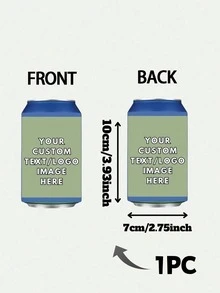 Custom Can Cooler, Personalized Photo Cup Sleeve, Double-Sided Custom Drink Holder, Custom Picture & Text Koozie, Personalized Beverage Holder, Reusable Can Insulator, Party Favor, Birthday Gift - Multicolor 2 - View 56