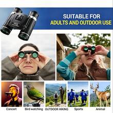 10x25mm Binoculars, Made Of High-Durability ABS Material With Compact Foldable Design, Optical Glass Lens, 10x Optical Magnification With Clear Focus, Suitable For Hunting, Outdoor Bird Watching, Camping Observation And Sports Events, Multi-Function Tool. - Multicolor - View 7